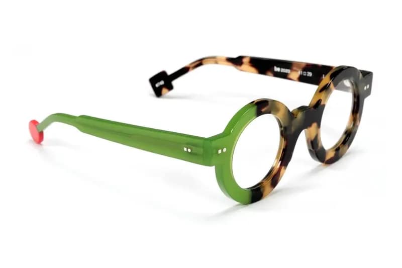 monture ronde ecaille verte be zozo sabine be acetate femme homme