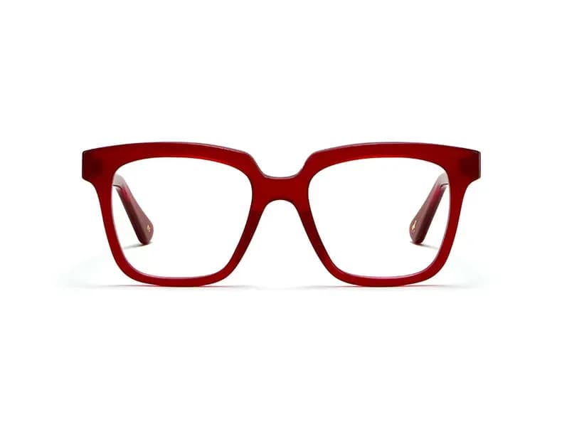 monture lunette créateur dakhla lgr rectangle bordeaux acétate originale optique