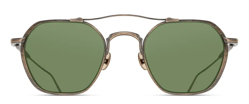 monture lunette créateur M3145 matsuda pilote bronze titane originale solaire