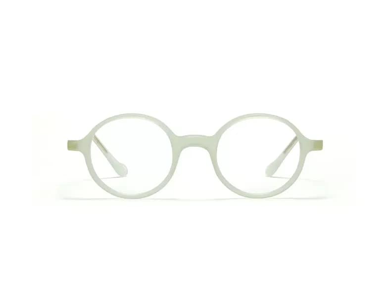 monture lunette créateur reunion lgr ronde blanc acétate originale optique