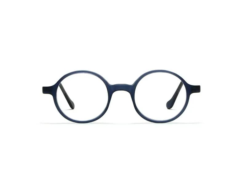 monture lunette créateur reunion lgr ronde bleu acétate originale optique
