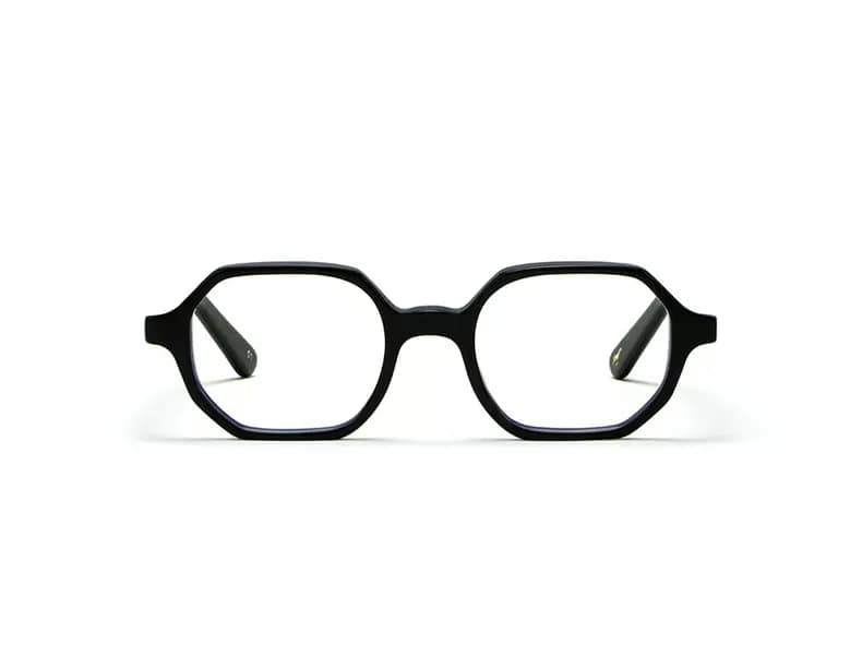 monture lunette créateur zanzibar lgr hexagonale noire acétate originale optique