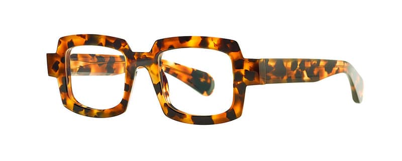 monture lunette créateur mille 82 theo rectangle écaille acétate originale optique