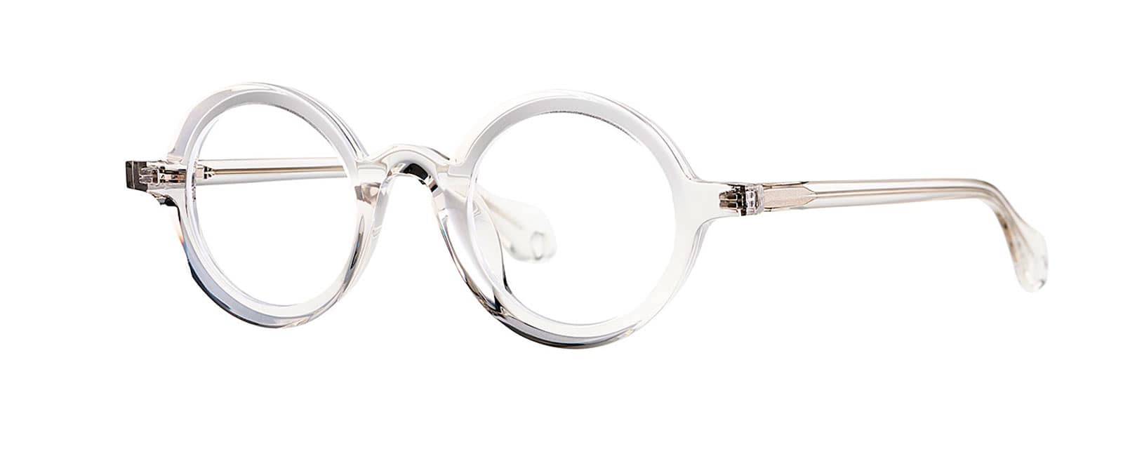 monture lunette créateur mille 88 theo ronde crystal acétate originale optique