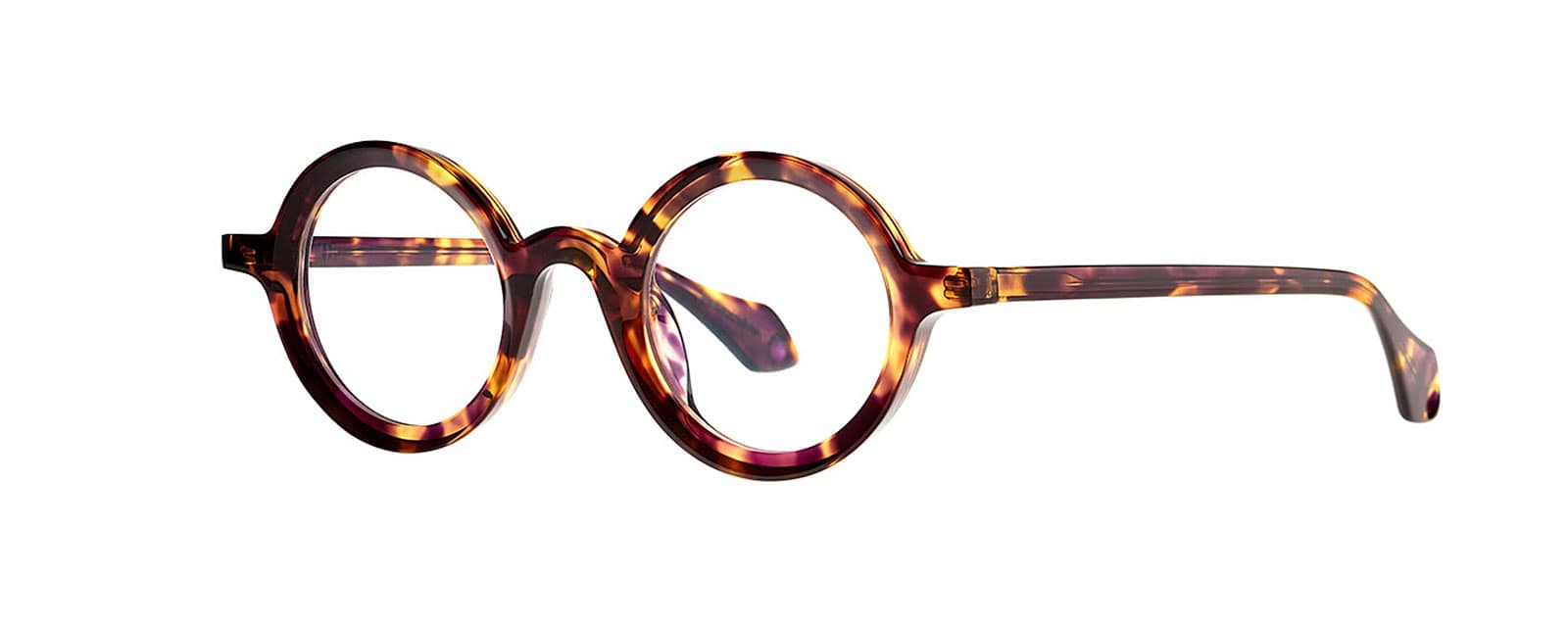 monture lunette créateur mille 88 theo ronde ecaille acétate originale optique