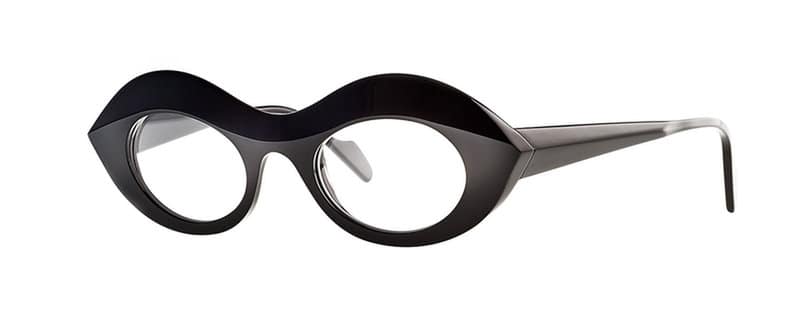 monture lunette créateur pussy theo papillon noir acétate originale optique