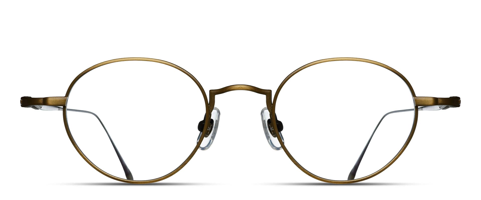 monture optique homme femme matsuda héritage M10189H ronde fine titane antique gold
