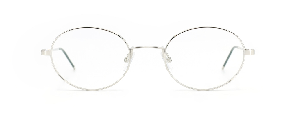 monture optique homme femme gotti adesso metal oval silver