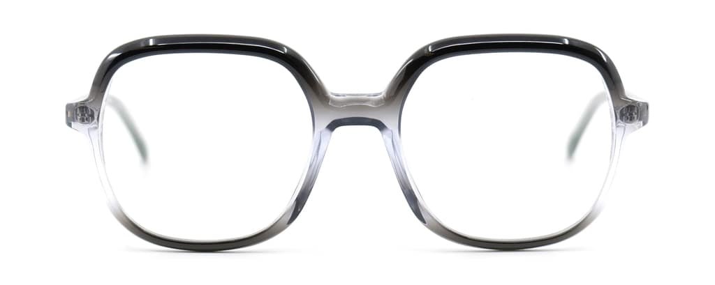 monture optique femme gotti hany grande carrée acetate noir et grise