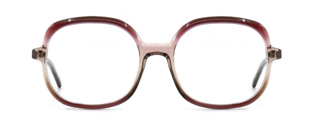 monture optique femme gotti helen grande carrée acetate bordeaux dégradé