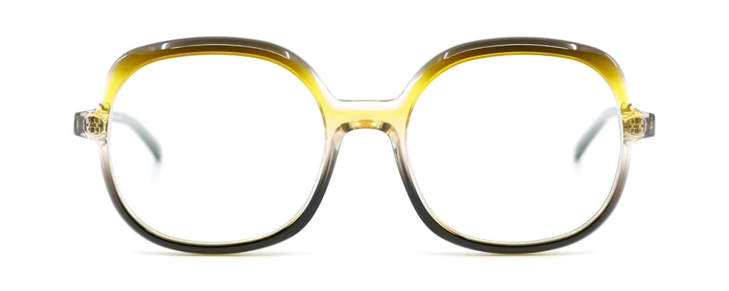 monture optique femme gotti helen grande carrée acetate jaune dégradé