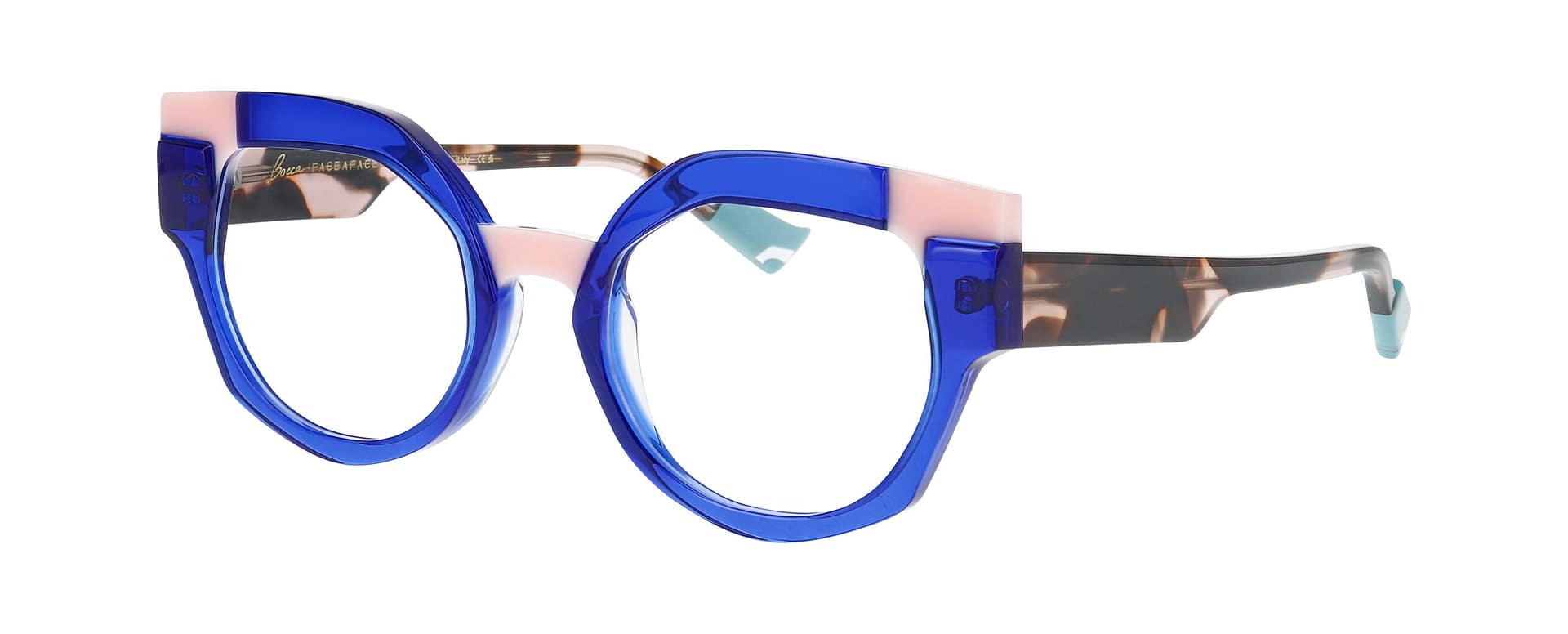Face à Face Bocca Chance 1 bleu rose vue 3/4