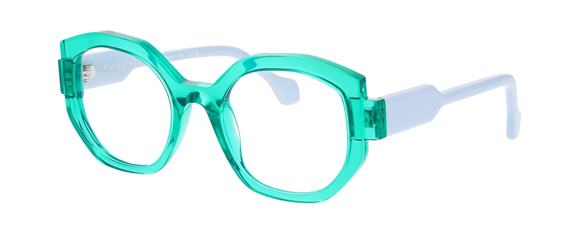 Face à Face MINDS 1 vert et bleu vue 3/4