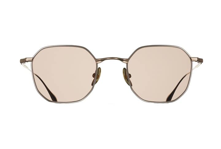 Vue de profil des lunettes de soleil Massada TRANQUILITY Palladium en titane